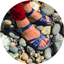 Paros Sandal (Navy Blue) 