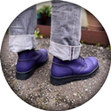 VST 10 Eyelet Boot (Purple) 