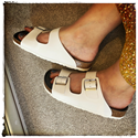 Two Strap Sandal (White) 