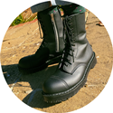 Airseal Troopa 10 Eye Zip Boot (Black) 