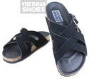 Cross Strap Sandal (Black) 
