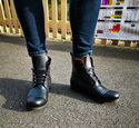Vintage Boot Low Zip (Black) 