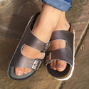 Two Strap Sandal (Pewter) 