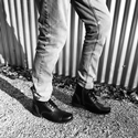 Vintage Boot Low Zip (Black) 