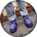 VST 10 Eyelet Boot (Purple) 