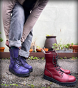 VST 10 Eyelet Boot (Purple) 