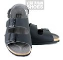 Three Strap Sandal (Black) 