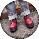 VST 10 Eyelet Boot (Cherry) 