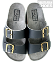 Wedge Sandal (Black) 