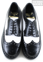 Airseal Wingtip Brogue (Black/White) 