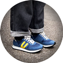 Vegan Runner (Navy/Yellow) 