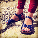 Paros Sandal (Navy Blue) 