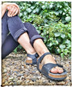 Paros Sandal (Black) 