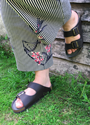 Two Strap Sandal (Black) 