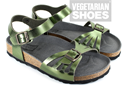 Paros Sandal (Metallic Green) 