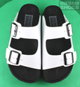 Chunky Two Strap Sandal (White) 