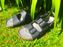 Three Strap Sandal (Black) 