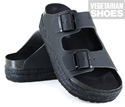 Chunky Two Strap Sandal (Black) 