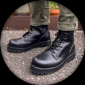 VST 8 Eyelet Boot (Black) 