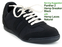 Panther 2 Hemp Sneaker (Black) 