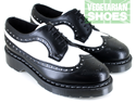 Airseal Wingtip Brogue (Black/White) 