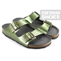 Two Strap Sandal (Metalic Green)