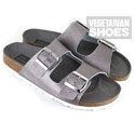 Two Strap Sandal Pewter
