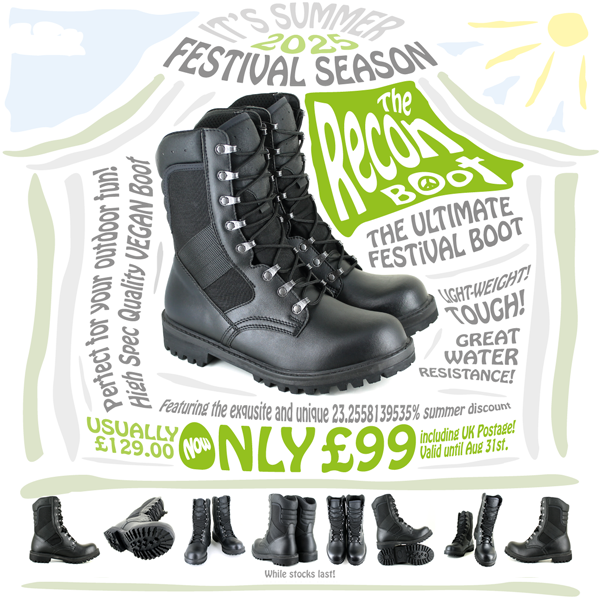 Recon Boots for Festivals