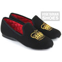 Crown Slipper Black