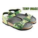 Paros Sandal (Metallic Green)