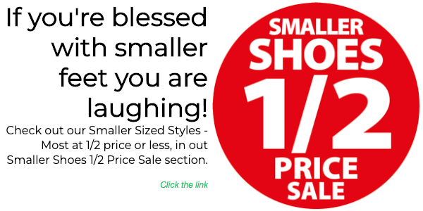 Small Shoes 1/2 price sale