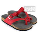 Toe Strap Sandal Red