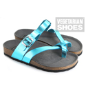 Toe Strap Sandal (Metallic Blue)