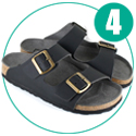 Two Strap Sandal (Black)