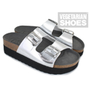 Wedge Sandal (Metallic Silver)